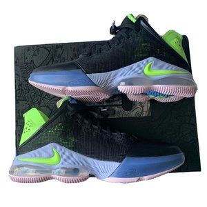 Nike LeBron XIX Low 19 Mens  Black Ghost Green Purple Pulse DO9829 001